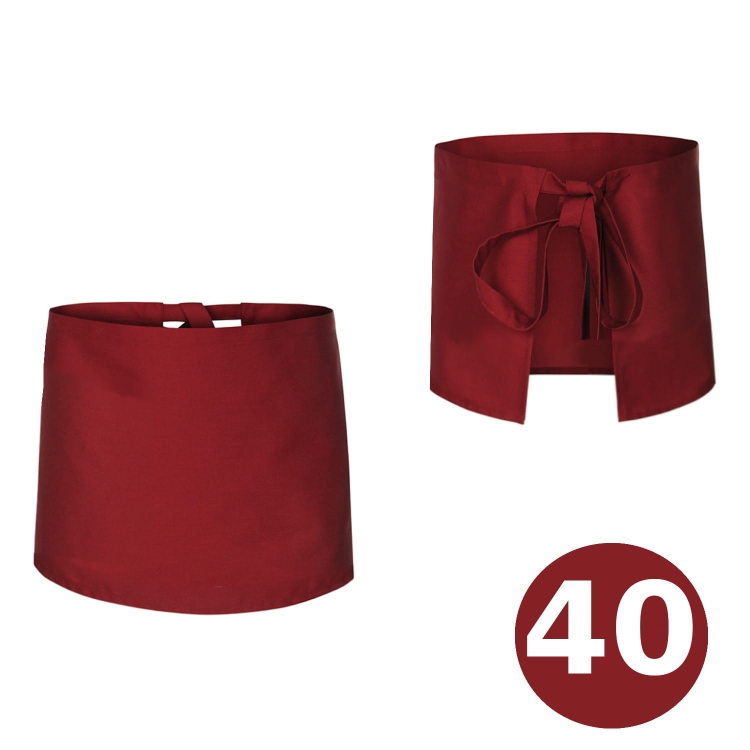 Șorț de chelner burgund 40cm