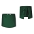 Șorț de bucătar barman verde, lungime 40 cm