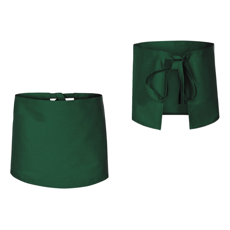 Șorț de bucătar barman verde, lungime 40 cm