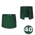 Șorț de chelner, lungime 40 cm, verde