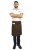 Șorț de servire maro, lungime 60 cm