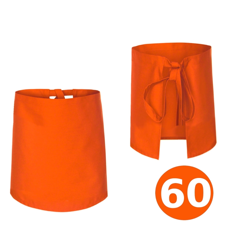 Pantalon bar cu lungime de 60 cm, portocaliu.