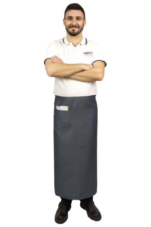 Șorț de chelner gri 90 cm
