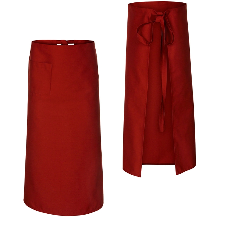 Pantalon bar cu lungime de 90 cm, roșu.