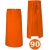 Bătaie de bucătar portocalie lungime 90 cm