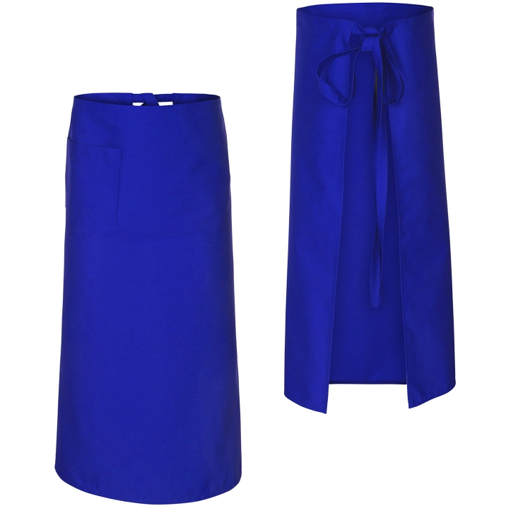 Pantalon bar cu lungime de 90 cm, culoare albastru.