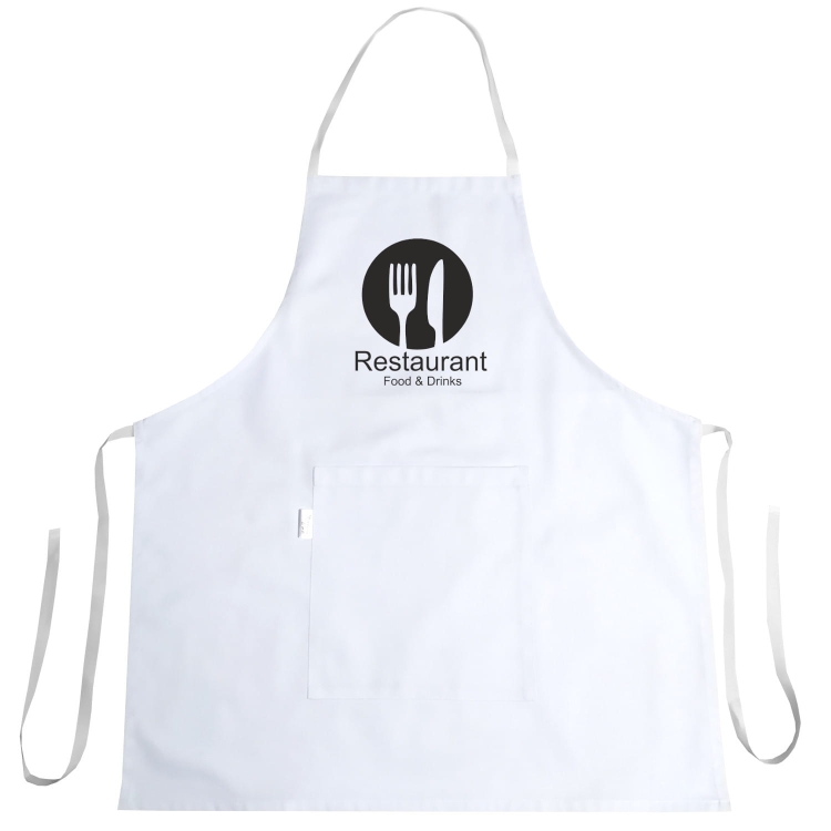Șorț de bucătărie cu imprimeu în stil Restaurant Food & Drinks