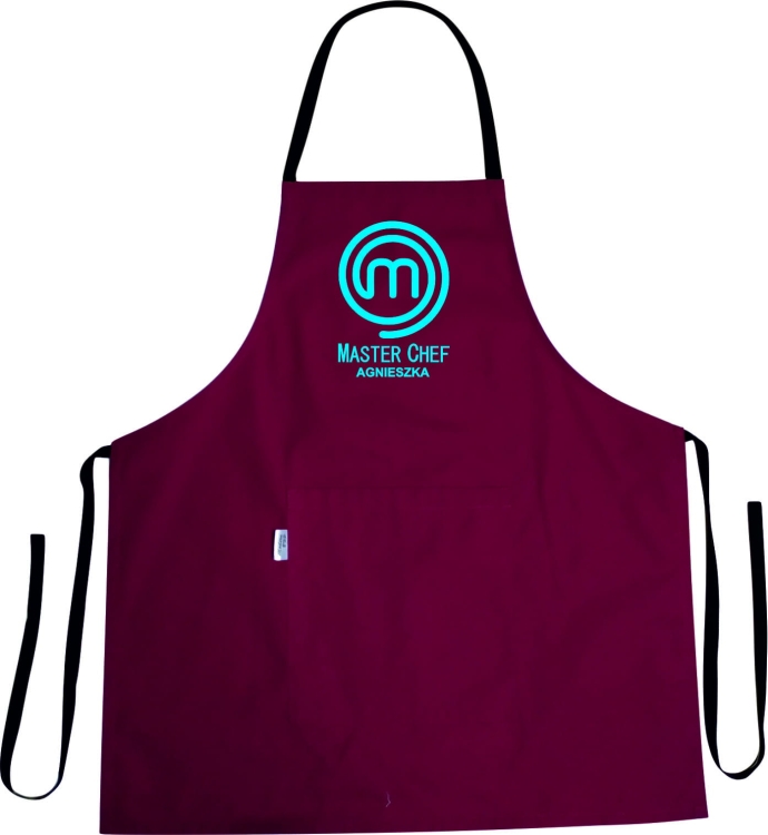 Șorț de bucătărie cu imprimeu MASTER CHEF și nume.