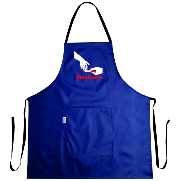 Șorț cosmetic 'Manicure' cu grafică solidă