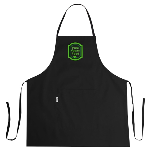 Șorț de bucătărie 'Pure vegan food' cu logo