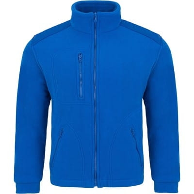 Bluza polară albastră într-un croi confortabil