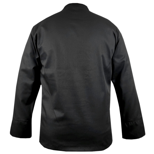 Cămașă de bucătar cu mânecă lungă, de culoare neagră