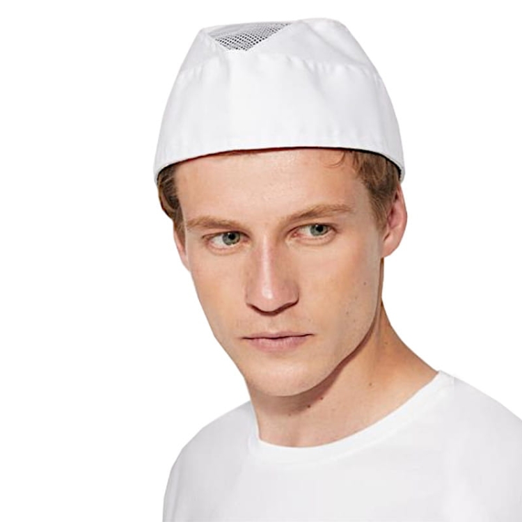 Căciulă furaș cu plasă premium albă