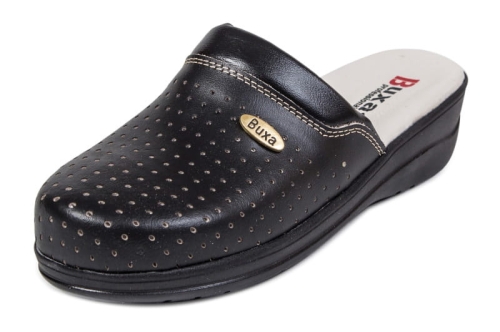 Czarne buty medyczne skórzane Premium