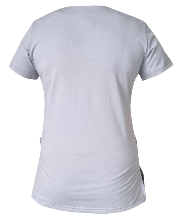 Medyczna bluza szara z materiału bawełnianego 100%