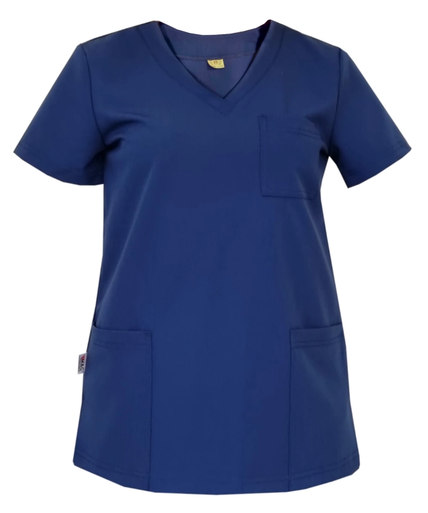 Granatowa bluza medyczna damska Casual Premium