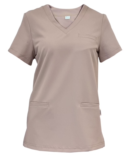 BASIC PREMIUM beżowa bluza medyczna damska