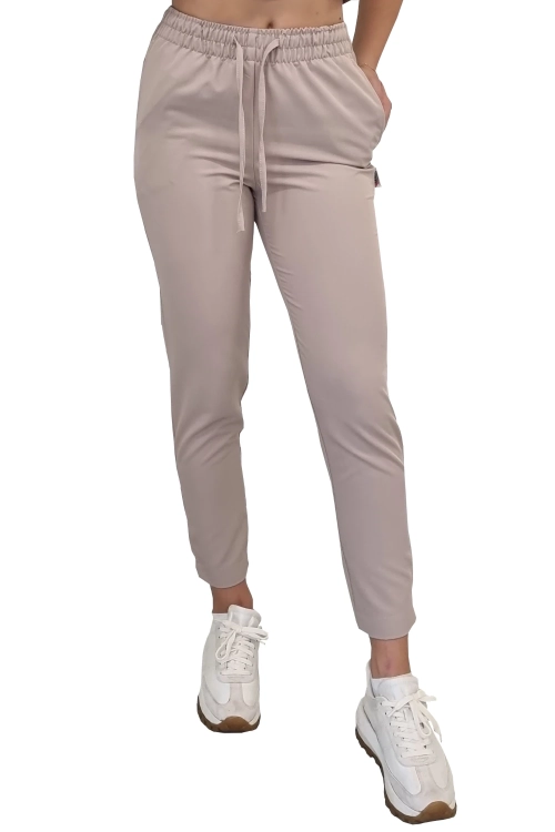 Spodnie medyczne damskie beżowe BASIC PREMIUM