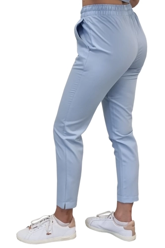 damskie spodnie medyczne niebieskie BASIC PREMIUM