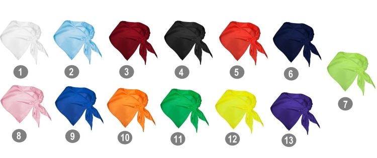 Fular triangular de culoare albastră