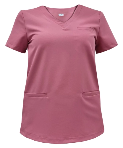 Jasny brudny róż bluza medyczna damska