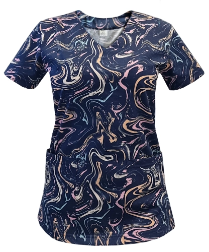 Damski komplet medyczny w kolorowe wzory