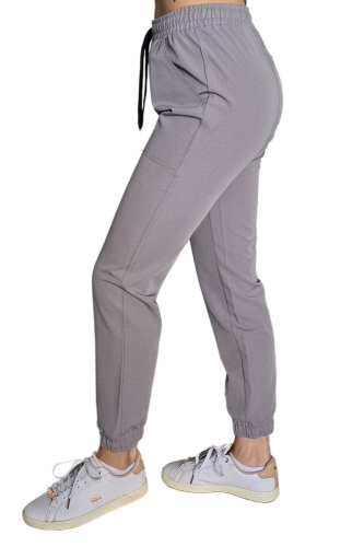 Ciemnoszare joggery medyczne Casual Premium