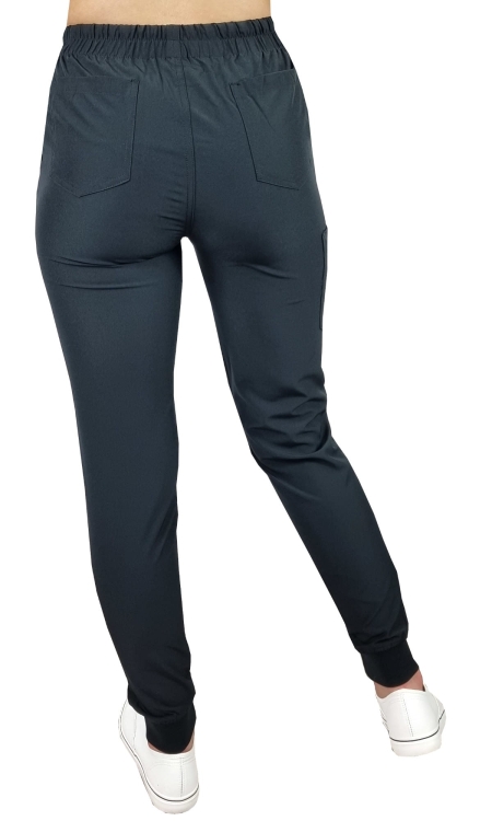 Elastyczne spodnie medyczne Comfort Fit czarne