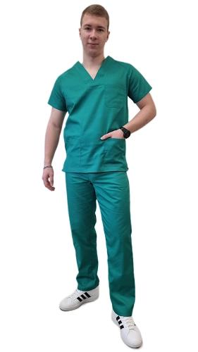 Zielona bluza medyczna męska