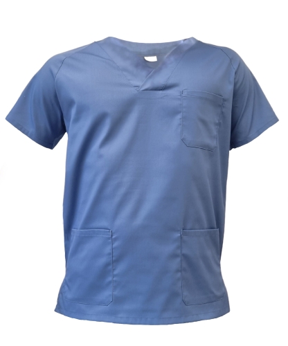 Męska bluza medyczna w kolorze niebieskim