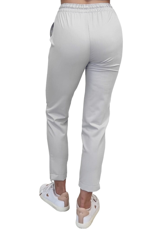 BASIC PREMIUM szare spodnie medyczne damskie