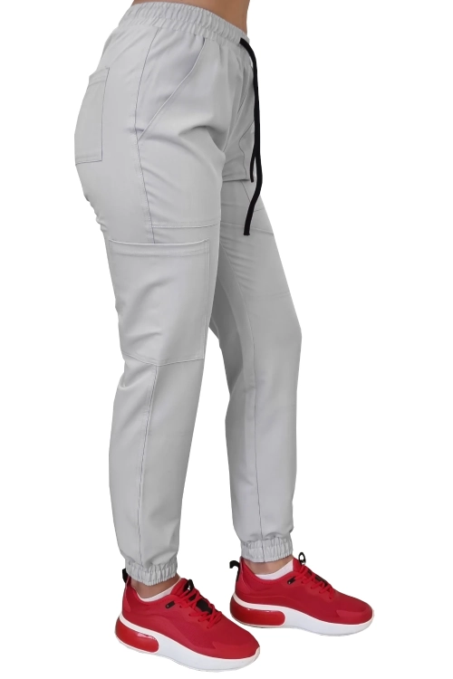 Joggery medyczne szare casual premium