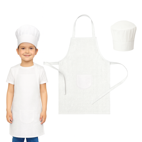 Zestaw Małego Kucharza z fartuchami i czapką kucharską