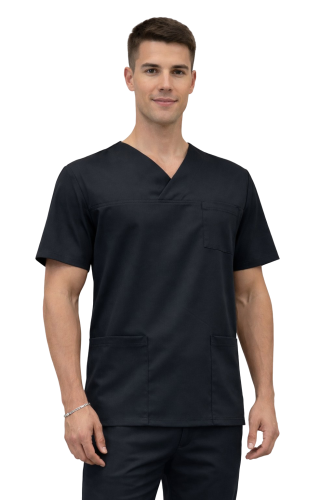 Męska bluza medyczna czarna Cherokee Stretch