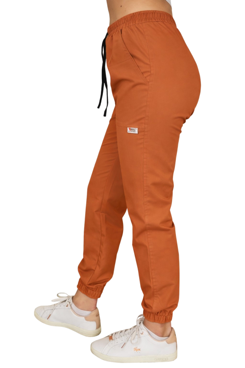 Casual Premium joggery medyczne w carmelowym  kolorze