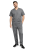 Komplet medyczny męski szary CLINIC SLIM