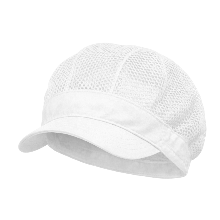 czapka z twardym daszkiem kolor biały przód.png