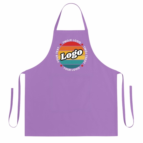 Fartuszek kuchenny wrzosowy z twoim własnym nadrukiem logo kreator online.jpg