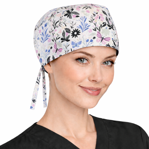 Czepek medyczny w kolorowe bajkowe wzory dla medyków W16.png