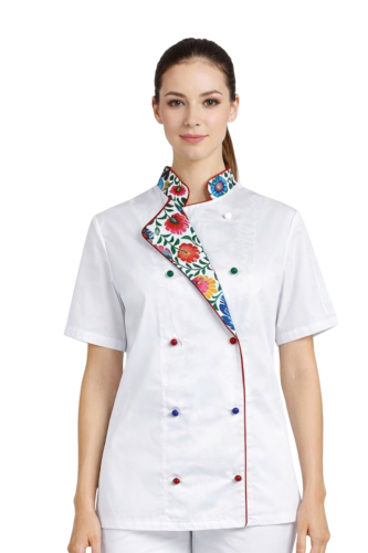 Bluza kucharska damska krótki rękaw MASTER CHEF