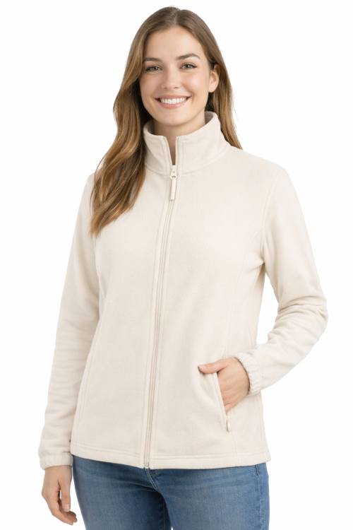 Bluza polarowa damska polar zapinany na zamek piaskowy.png