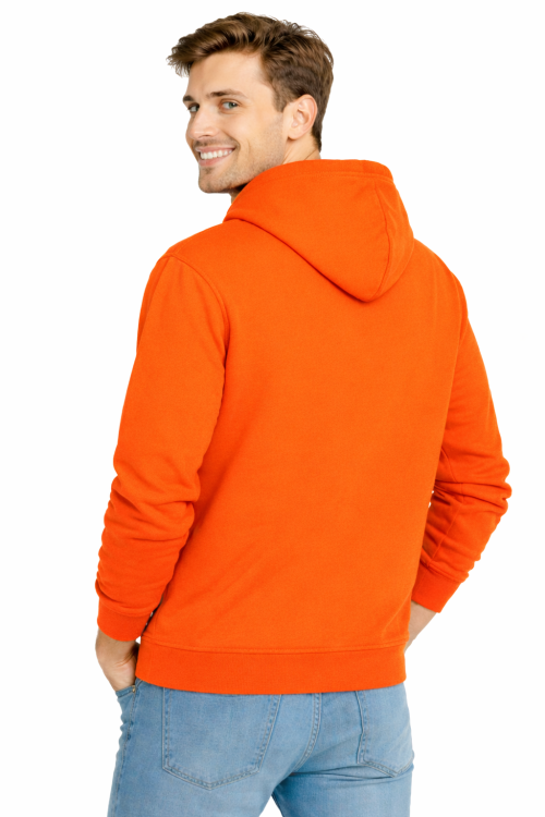 Bluza-dresowa-męska-z-kapturem-i-kieszeniami-kolor-pomarańczowy-widok-z-tyłu.png