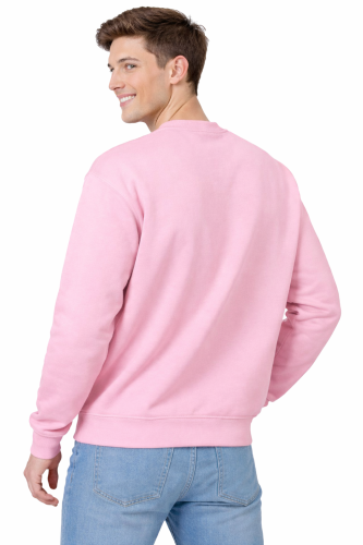 Różowa bluza sportowa męska z długim rekawem widok z tyłu.png