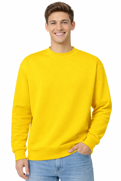 Żółta bluza sportowa męska z długim rekawem.png