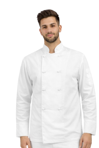 Bluza kucharska męska z białymi guzikami