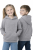Bluza sportowa z kapturem i długim rękawem dziecięca dla chłopca i dziewczynki szara.png