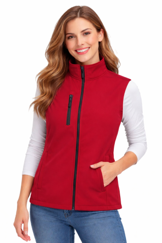 Softschell kamizelka bezrękawnik damski czerwony.png