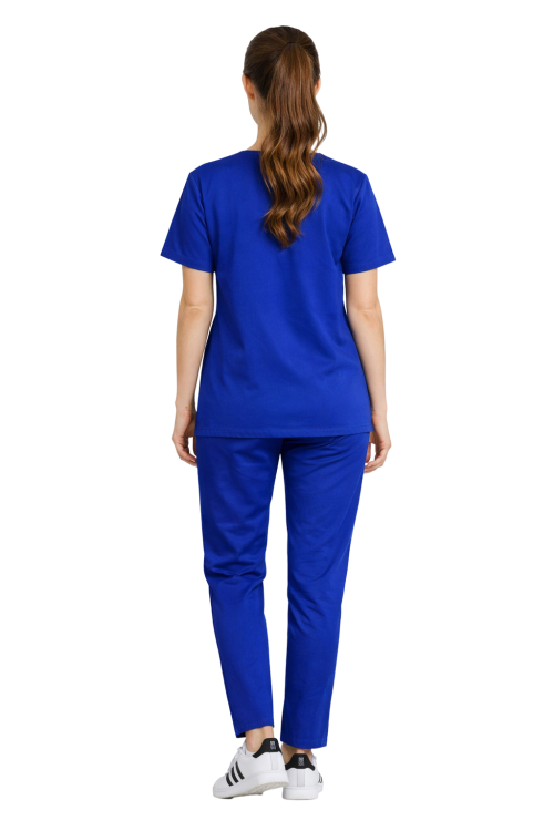 Chabrowy  komplet medyczny CLINIC z bluzą i spodniami