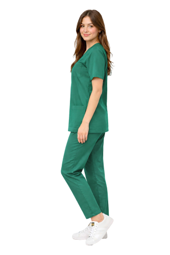 Damski komplet medyczny w kolorze zielonym
