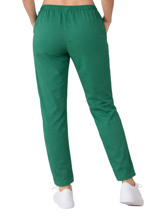 Zielone   spodnie medyczne 100% bawełna cygaretki.png